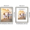 image:imageAmericanflat 11x14 Picture Frame with ShatterResistant Glass  Use as 8x10 Frame with Mat or Display 11x14 Photo Without Mat  Signature Collection  Picture Frames for Wall Display  Driftwood  Engineered Wood construction Shatterresistant glass hangs vertical or horizontal sawtooth hangers includedDriftwood