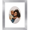 image:imageAmericanflat 11x14 Picture Frame with ShatterResistant Glass  Use as 8x10 Frame with Mat or Display 11x14 Photo Without Mat  Signature Collection  Picture Frames for Wall Display  Driftwood  Engineered Wood construction Shatterresistant glass hangs vertical or horizontal sawtooth hangers includedSilver