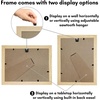 image:imageAmericanflat 11x14 Picture Frame with ShatterResistant Glass  Use as 8x10 Frame with Mat or Display 11x14 Photo Without Mat  Signature Collection  Picture Frames for Wall Display  Driftwood  Engineered Wood construction Shatterresistant glass hangs vertical or horizontal sawtooth hangers includedNatural Oak