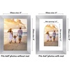 image:imageAmericanflat 11x14 Picture Frame with ShatterResistant Glass  Use as 8x10 Frame with Mat or Display 11x14 Photo Without Mat  Signature Collection  Picture Frames for Wall Display  Driftwood  Engineered Wood construction Shatterresistant glass hangs vertical or horizontal sawtooth hangers includedSilver