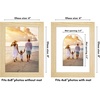 image:imageAmericanflat 11x14 Picture Frame with ShatterResistant Glass  Use as 8x10 Frame with Mat or Display 11x14 Photo Without Mat  Signature Collection  Picture Frames for Wall Display  Driftwood  Engineered Wood construction Shatterresistant glass hangs vertical or horizontal sawtooth hangers includedNatural Oak