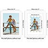image:imageAmericanflat 11x14 Picture Frame with ShatterResistant Glass  Use as 8x10 Frame with Mat or Display 11x14 Photo Without Mat  Signature Collection  Picture Frames for Wall Display  Driftwood  Engineered Wood construction Shatterresistant glass hangs vertical or horizontal sawtooth hangers includedWhite