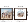 image:imageAmericanflat 11x14 Picture Frame with ShatterResistant Glass  Use as 8x10 Frame with Mat or Display 11x14 Photo Without Mat  Signature Collection  Picture Frames for Wall Display  Driftwood  Engineered Wood construction Shatterresistant glass hangs vertical or horizontal sawtooth hangers includedWalnut