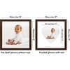 image:imageAmericanflat 11x14 Picture Frame with ShatterResistant Glass  Use as 8x10 Frame with Mat or Display 11x14 Photo Without Mat  Signature Collection  Picture Frames for Wall Display  Driftwood  Engineered Wood construction Shatterresistant glass hangs vertical or horizontal sawtooth hangers includedWalnut