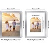 image:imageAmericanflat 11x14 Picture Frame with ShatterResistant Glass  Use as 8x10 Frame with Mat or Display 11x14 Photo Without Mat  Signature Collection  Picture Frames for Wall Display  Driftwood  Engineered Wood construction Shatterresistant glass hangs vertical or horizontal sawtooth hangers includedSilver