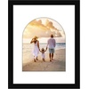 image:imageAmericanflat 11x14 Picture Frame with ShatterResistant Glass  Use as 8x10 Frame with Mat or Display 11x14 Photo Without Mat  Signature Collection  Picture Frames for Wall Display  Driftwood  Engineered Wood construction Shatterresistant glass hangs vertical or horizontal sawtooth hangers includedBlack