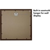 image:imageAmericanflat 11x14 Picture Frame with ShatterResistant Glass  Use as 8x10 Frame with Mat or Display 11x14 Photo Without Mat  Signature Collection  Picture Frames for Wall Display  Driftwood  Engineered Wood construction Shatterresistant glass hangs vertical or horizontal sawtooth hangers includedWalnut