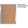 image:imageAmericanflat 11x14 Picture Frame with ShatterResistant Glass  Use as 8x10 Frame with Mat or Display 11x14 Photo Without Mat  Signature Collection  Picture Frames for Wall Display  Driftwood  Engineered Wood construction Shatterresistant glass hangs vertical or horizontal sawtooth hangers includedSilver