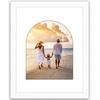 image:imageAmericanflat 11x14 Picture Frame with ShatterResistant Glass  Use as 8x10 Frame with Mat or Display 11x14 Photo Without Mat  Signature Collection  Picture Frames for Wall Display  Driftwood  Engineered Wood construction Shatterresistant glass hangs vertical or horizontal sawtooth hangers includedWhite