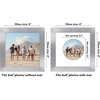 image:imageAmericanflat 11x14 Picture Frame with ShatterResistant Glass  Use as 8x10 Frame with Mat or Display 11x14 Photo Without Mat  Signature Collection  Picture Frames for Wall Display  Driftwood  Engineered Wood construction Shatterresistant glass hangs vertical or horizontal sawtooth hangers includedSilver