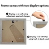 image:imageAmericanflat 11x14 Picture Frame with ShatterResistant Glass  Use as 8x10 Frame with Mat or Display 11x14 Photo Without Mat  Signature Collection  Picture Frames for Wall Display  Driftwood  Engineered Wood construction Shatterresistant glass hangs vertical or horizontal sawtooth hangers includedDriftwood