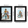 image:imageAmericanflat 11x14 Picture Frame with ShatterResistant Glass  Use as 8x10 Frame with Mat or Display 11x14 Photo Without Mat  Signature Collection  Picture Frames for Wall Display  Driftwood  Engineered Wood construction Shatterresistant glass hangs vertical or horizontal sawtooth hangers includedBlack
