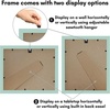 image:imageAmericanflat 11x14 Picture Frame with ShatterResistant Glass  Use as 8x10 Frame with Mat or Display 11x14 Photo Without Mat  Signature Collection  Picture Frames for Wall Display  Driftwood  Engineered Wood construction Shatterresistant glass hangs vertical or horizontal sawtooth hangers includedGreen
