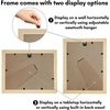 image:imageAmericanflat 11x14 Picture Frame with ShatterResistant Glass  Use as 8x10 Frame with Mat or Display 11x14 Photo Without Mat  Signature Collection  Picture Frames for Wall Display  Driftwood  Engineered Wood construction Shatterresistant glass hangs vertical or horizontal sawtooth hangers includedNatural Oak