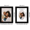 image:imageAmericanflat 11x14 Picture Frame with ShatterResistant Glass  Use as 8x10 Frame with Mat or Display 11x14 Photo Without Mat  Signature Collection  Picture Frames for Wall Display  Driftwood  Engineered Wood construction Shatterresistant glass hangs vertical or horizontal sawtooth hangers includedBlack
