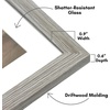 image:imageAmericanflat 11x14 Picture Frame with ShatterResistant Glass  Use as 8x10 Frame with Mat or Display 11x14 Photo Without Mat  Signature Collection  Picture Frames for Wall Display  Driftwood  Engineered Wood construction Shatterresistant glass hangs vertical or horizontal sawtooth hangers includedDriftwood