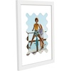 image:imageAmericanflat 11x14 Picture Frame with ShatterResistant Glass  Use as 8x10 Frame with Mat or Display 11x14 Photo Without Mat  Signature Collection  Picture Frames for Wall Display  Driftwood  Engineered Wood construction Shatterresistant glass hangs vertical or horizontal sawtooth hangers includedWhite