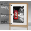 image:imageAmericanflat 11x14 Picture Frame with ShatterResistant Glass  Use as 8x10 Frame with Mat or Display 11x14 Photo Without Mat  Signature Collection  Picture Frames for Wall Display  Dark OakDark Oak