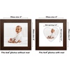 image:imageAmericanflat 11x14 Picture Frame with ShatterResistant Glass  Use as 8x10 Frame with Mat or Display 11x14 Photo Without Mat  Signature Collection  Picture Frames for Wall Display  Driftwood  Engineered Wood construction Shatterresistant glass hangs vertical or horizontal sawtooth hangers includedWalnut