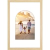 image:imageAmericanflat 11x14 Picture Frame with ShatterResistant Glass  Use as 8x10 Frame with Mat or Display 11x14 Photo Without Mat  Signature Collection  Picture Frames for Wall Display  Driftwood  Engineered Wood construction Shatterresistant glass hangs vertical or horizontal sawtooth hangers includedNatural Oak