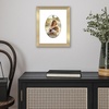 image:imageAmericanflat 11x14 Picture Frame with ShatterResistant Glass  Use as 8x10 Frame with Mat or Display 11x14 Photo Without Mat  Signature Collection  Picture Frames for Wall Display  Driftwood  Engineered Wood construction Shatterresistant glass hangs vertical or horizontal sawtooth hangers includedGold