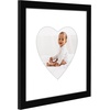 image:imageAmericanflat 11x14 Picture Frame with ShatterResistant Glass  Use as 8x10 Frame with Mat or Display 11x14 Photo Without Mat  Signature Collection  Picture Frames for Wall Display  Driftwood  Engineered Wood construction Shatterresistant glass hangs vertical or horizontal sawtooth hangers includedBlack