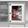 image:imageAmericanflat 11x14 Picture Frame with ShatterResistant Glass  Use as 8x10 Frame with Mat or Display 11x14 Photo Without Mat  Signature Collection  Picture Frames for Wall Display  Driftwood  Engineered Wood construction Shatterresistant glass hangs vertical or horizontal sawtooth hangers includedDriftwood