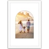 image:imageAmericanflat 11x14 Picture Frame with ShatterResistant Glass  Use as 8x10 Frame with Mat or Display 11x14 Photo Without Mat  Signature Collection  Picture Frames for Wall Display  Driftwood  Engineered Wood construction Shatterresistant glass hangs vertical or horizontal sawtooth hangers includedWhite