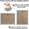 image:imageAmericanflat 11x14 Picture Frame with ShatterResistant Glass  Use as 8x10 Frame with Mat or Display 11x14 Photo Without Mat  Signature Collection  Picture Frames for Wall Display  Driftwood  Engineered Wood construction Shatterresistant glass hangs vertical or horizontal sawtooth hangers includedDriftwood