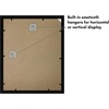 image:imageAmericanflat 11x14 Picture Frame with ShatterResistant Glass  Use as 8x10 Frame with Mat or Display 11x14 Photo Without Mat  Signature Collection  Picture Frames for Wall Display  Driftwood  Engineered Wood construction Shatterresistant glass hangs vertical or horizontal sawtooth hangers includedBlack