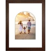 image:imageAmericanflat 11x14 Picture Frame with ShatterResistant Glass  Use as 8x10 Frame with Mat or Display 11x14 Photo Without Mat  Signature Collection  Picture Frames for Wall Display  Driftwood  Engineered Wood construction Shatterresistant glass hangs vertical or horizontal sawtooth hangers includedWalnut