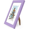 image:imageAmericanflat 11x14 Picture Frame with ShatterResistant Glass  Use as 8x10 Frame with Mat or Display 11x14 Photo Without Mat  Signature Collection  Picture Frames for Wall Display  Driftwood  Engineered Wood construction Shatterresistant glass hangs vertical or horizontal sawtooth hangers includedPurple