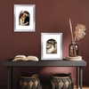image:imageAmericanflat 11x14 Picture Frame with ShatterResistant Glass  Use as 8x10 Frame with Mat or Display 11x14 Photo Without Mat  Signature Collection  Picture Frames for Wall Display  Driftwood  Engineered Wood construction Shatterresistant glass hangs vertical or horizontal sawtooth hangers includedSilver