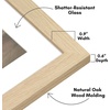 image:imageAmericanflat 11x14 Picture Frame with ShatterResistant Glass  Use as 8x10 Frame with Mat or Display 11x14 Photo Without Mat  Signature Collection  Picture Frames for Wall Display  Driftwood  Engineered Wood construction Shatterresistant glass hangs vertical or horizontal sawtooth hangers includedNatural Oak