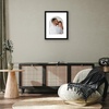 image:imageAmericanflat 11x14 Picture Frame with ShatterResistant Glass  Use as 8x10 Frame with Mat or Display 11x14 Photo Without Mat  Signature Collection  Picture Frames for Wall Display  Dark OakBlack