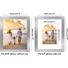 image:imageAmericanflat 11x14 Picture Frame with ShatterResistant Glass  Use as 8x10 Frame with Mat or Display 11x14 Photo Without Mat  Signature Collection  Picture Frames for Wall Display  Driftwood  Engineered Wood construction Shatterresistant glass hangs vertical or horizontal sawtooth hangers includedSilver