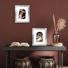 image:imageAmericanflat 11x14 Picture Frame with ShatterResistant Glass  Use as 8x10 Frame with Mat or Display 11x14 Photo Without Mat  Signature Collection  Picture Frames for Wall Display  Driftwood  Engineered Wood construction Shatterresistant glass hangs vertical or horizontal sawtooth hangers includedSilver