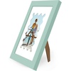 image:imageAmericanflat 11x14 Picture Frame with ShatterResistant Glass  Use as 8x10 Frame with Mat or Display 11x14 Photo Without Mat  Signature Collection  Picture Frames for Wall Display  Driftwood  Engineered Wood construction Shatterresistant glass hangs vertical or horizontal sawtooth hangers includedGreen
