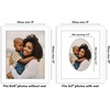 image:imageAmericanflat 11x14 Picture Frame with ShatterResistant Glass  Use as 8x10 Frame with Mat or Display 11x14 Photo Without Mat  Signature Collection  Picture Frames for Wall Display  Driftwood  Engineered Wood construction Shatterresistant glass hangs vertical or horizontal sawtooth hangers includedWhite