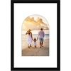 image:imageAmericanflat 11x14 Picture Frame with ShatterResistant Glass  Use as 8x10 Frame with Mat or Display 11x14 Photo Without Mat  Signature Collection  Picture Frames for Wall Display  Driftwood  Engineered Wood construction Shatterresistant glass hangs vertical or horizontal sawtooth hangers includedBlack