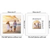 image:imageAmericanflat 11x14 Picture Frame with ShatterResistant Glass  Use as 8x10 Frame with Mat or Display 11x14 Photo Without Mat  Signature Collection  Picture Frames for Wall Display  Driftwood  Engineered Wood construction Shatterresistant glass hangs vertical or horizontal sawtooth hangers includedWhite