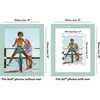 image:imageAmericanflat 11x14 Picture Frame with ShatterResistant Glass  Use as 8x10 Frame with Mat or Display 11x14 Photo Without Mat  Signature Collection  Picture Frames for Wall Display  Driftwood  Engineered Wood construction Shatterresistant glass hangs vertical or horizontal sawtooth hangers includedGreen