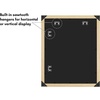 image:imageAmericanflat 11x14 Picture Frame with ShatterResistant Glass  Use as 8x10 Frame with Mat or Display 11x14 Photo Without Mat  Signature Collection  Picture Frames for Wall Display  Dark OakNatural Oak
