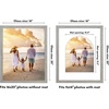 image:imageAmericanflat 11x14 Picture Frame with ShatterResistant Glass  Use as 8x10 Frame with Mat or Display 11x14 Photo Without Mat  Signature Collection  Picture Frames for Wall Display  Dark OakDriftwood