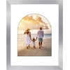 image:imageAmericanflat 11x14 Picture Frame with ShatterResistant Glass  Use as 8x10 Frame with Mat or Display 11x14 Photo Without Mat  Signature Collection  Picture Frames for Wall Display  Driftwood  Engineered Wood construction Shatterresistant glass hangs vertical or horizontal sawtooth hangers includedSilver