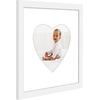 image:imageAmericanflat 11x14 Picture Frame with ShatterResistant Glass  Use as 8x10 Frame with Mat or Display 11x14 Photo Without Mat  Signature Collection  Picture Frames for Wall Display  Driftwood  Engineered Wood construction Shatterresistant glass hangs vertical or horizontal sawtooth hangers includedWhite
