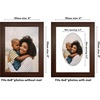 image:imageAmericanflat 11x14 Picture Frame with ShatterResistant Glass  Use as 8x10 Frame with Mat or Display 11x14 Photo Without Mat  Signature Collection  Picture Frames for Wall Display  Driftwood  Engineered Wood construction Shatterresistant glass hangs vertical or horizontal sawtooth hangers includedWalnut