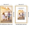 image:imageAmericanflat 11x14 Picture Frame with ShatterResistant Glass  Use as 8x10 Frame with Mat or Display 11x14 Photo Without Mat  Signature Collection  Picture Frames for Wall Display  Driftwood  Engineered Wood construction Shatterresistant glass hangs vertical or horizontal sawtooth hangers includedNatural Oak