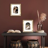 image:imageAmericanflat 11x14 Picture Frame with ShatterResistant Glass  Use as 8x10 Frame with Mat or Display 11x14 Photo Without Mat  Signature Collection  Picture Frames for Wall Display  Driftwood  Engineered Wood construction Shatterresistant glass hangs vertical or horizontal sawtooth hangers includedGold