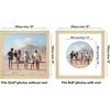 image:imageAmericanflat 11x14 Picture Frame with ShatterResistant Glass  Use as 8x10 Frame with Mat or Display 11x14 Photo Without Mat  Signature Collection  Picture Frames for Wall Display  Driftwood  Engineered Wood construction Shatterresistant glass hangs vertical or horizontal sawtooth hangers includedNatural Oak